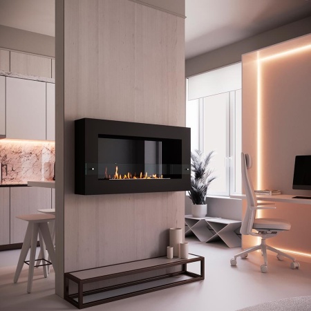 Биокамин SteelHeat WALL GRAND 1200 черный, стемалит Биокамин SteelHeat WALL GRAND 1200 черный, стемалит по цене 56 070 руб.