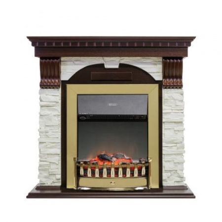 Dublin арочный сланец белый (темный дуб)+Lydon Brass