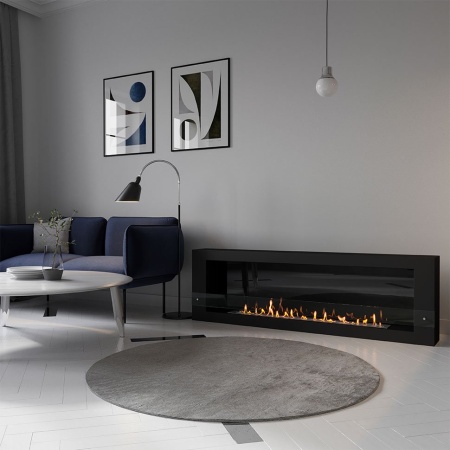 Биокамин SteelHeat WALL GRAND 1800 черный, стемалит Биокамин SteelHeat WALL GRAND 1800 черный, стемалит по цене 91 140 руб.