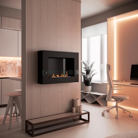 Биокамин SteelHeat WALL GRAND 900 черный, стемалит Биокамин SteelHeat WALL GRAND 900 черный, стемалит по цене 43 260 руб.