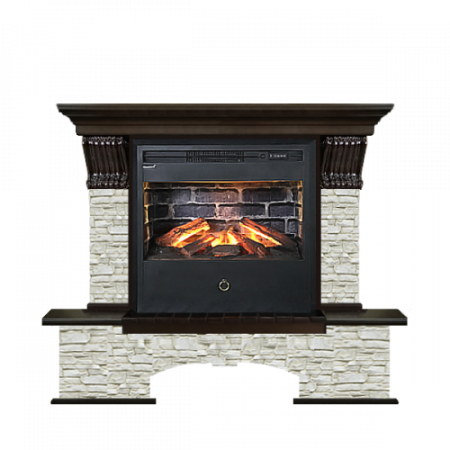 Бостон грот однотонный (темный дуб)+Samba 3D Бостон грот однотонный (темный дуб)+Samba 3D