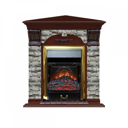 Арочный Алтай угловой (красное дерево)+Majestic Brass Арочный Алтай угловой (красное дерево)+Majestic Brass