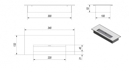 Биокамин Kratki ROMEO, TUV по цене €491