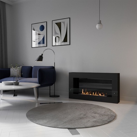 Биокамин SteelHeat WALL GRAND 1200 черный, стемалит Биокамин SteelHeat WALL GRAND 1200 черный, стемалит по цене 56 070 руб.