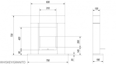 Биокамин WHISKEY, TUV гранит Биокамин WHISKEY, TUV гранит по цене 36 960 руб.