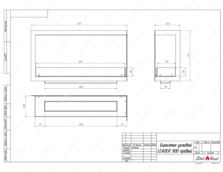 Биокамин угловой SteelHeat Leader 900 правый стекло + стемалит Биокамин угловой SteelHeat Leader 900 правый стекло + стемалит по цене 44 840 руб.