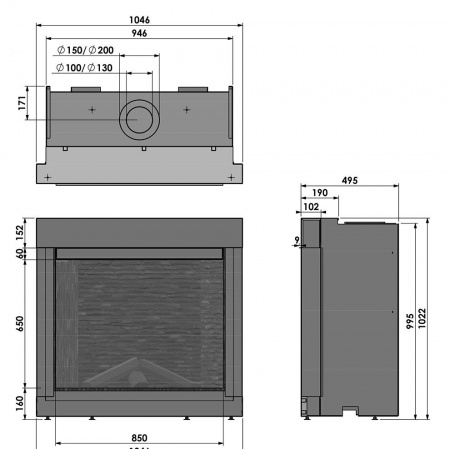 Газовый камин BellFires Classic Bell Medium Газовый камин BellFires Classic Bell Medium